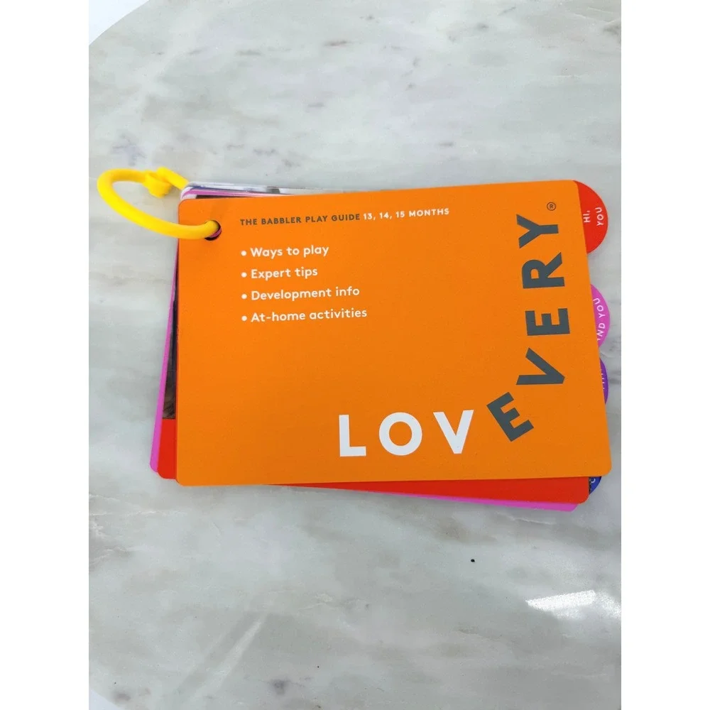 Lovevery The Babbler Play Guide 13 14 15 Months Toddler Instructional Cards